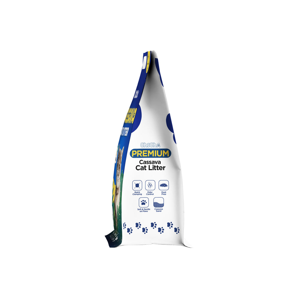 Cát Sắn Chicha Siêu Vón Cục, Không Mùi, Không Bụi, Không bết đáy Cassava Cat litter 2,5kg